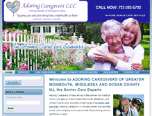 Tablet Screenshot of adoringcaregivers.com
